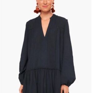 Pomander Place Black Beaded V-Neck Top